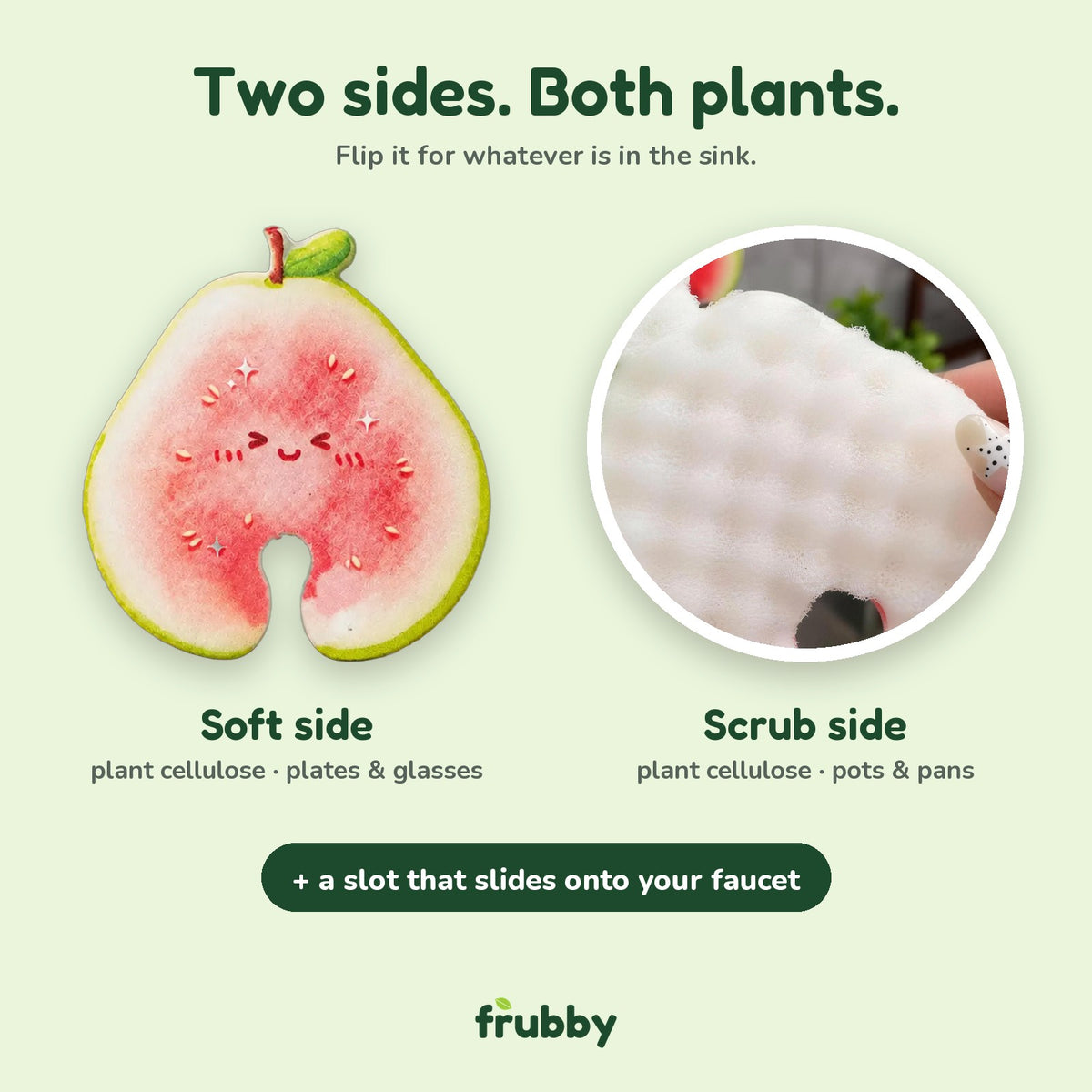Two sides, both plant cellulose
